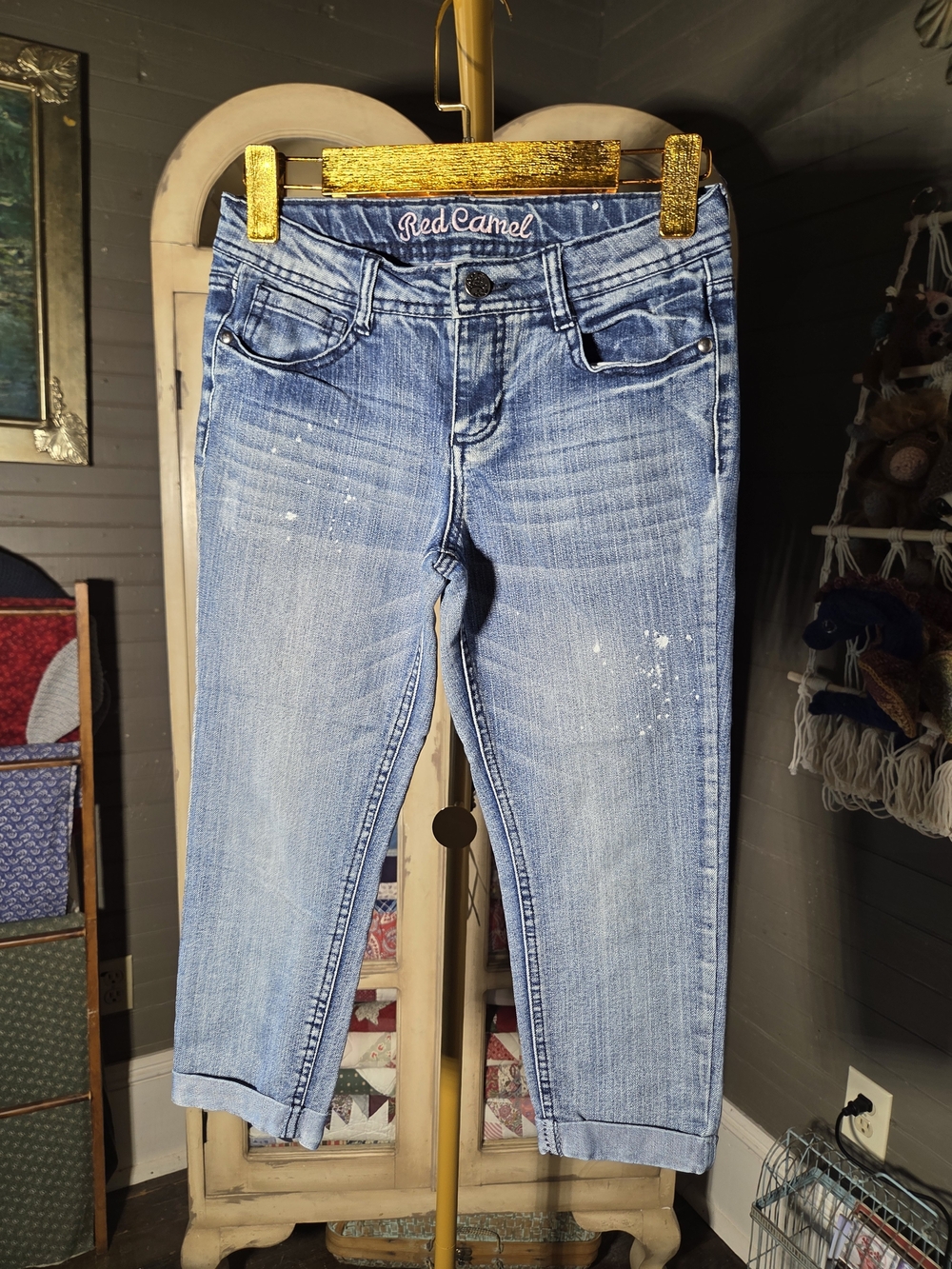 Red Camel Light Blue Denim Kids Shorts